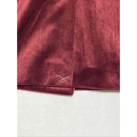 Express Velvet Blazer Double Breasted Womens XS Burgundy Red Holiday Formal - Picture 8 of 14